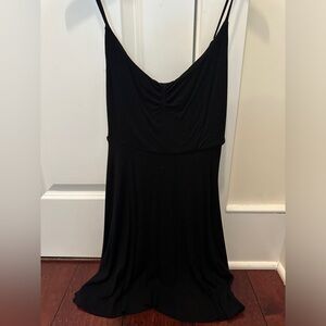 Black mini dress